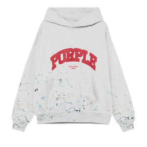 PURPLE BRAND MWT Fleece Pullover Hoodie 'Grey'
