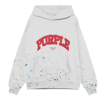 PURPLE BRAND MWT Fleece Pullover Hoodie 'Grey'