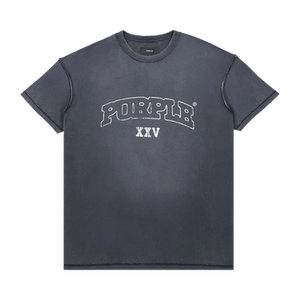 PURPLE BRAND Textured Inside Out Tee 'Black'
