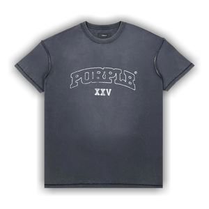 PURPLE BRAND Textured Inside Out Tee 'Black'