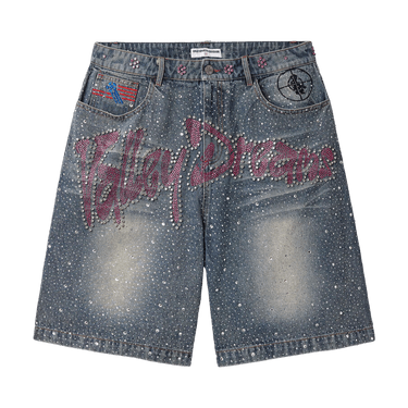 Vale Forever Iced Out Jorts 'Mid Blue'