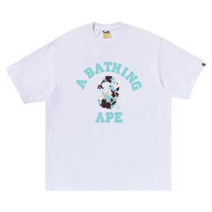 BAPE Map Camo College Relaxed Fit Tee 'White'