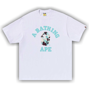 BAPE Map Camo College Relaxed Fit Tee 'White'
