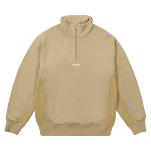 Palace 1/4 Zip Wash Out Funnel 'Stoney Grey'