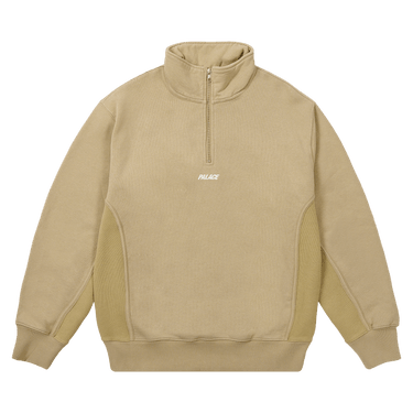 Palace 1/4 Zip Wash Out Funnel 'Stoney Grey'