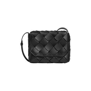 Bottega Veneta Diago Leather Crossbody Bag 'Black/Silver'