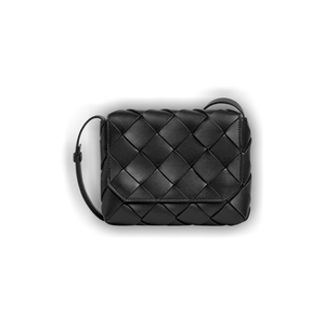 Bottega Veneta Diago Leather Crossbody Bag 'Black/Silver'