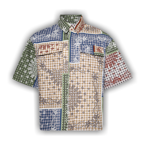 Rhude Bandana Boxy Work Shirt 'Multicolor'
