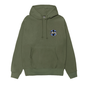 Stussy Cross Dot Hoodie 'Olive'