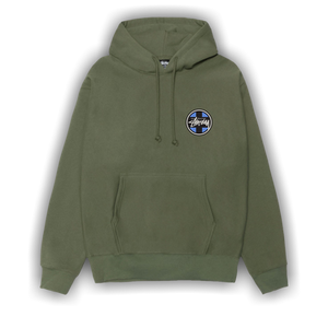 Stussy Cross Dot Hoodie 'Olive'