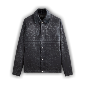 Kith Panelled Bandana Long-Sleeve Coaches Jacket 'Black'