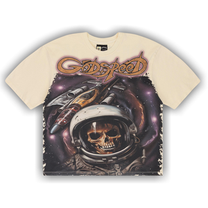 Godspeed Space Traveler T-Shirt 'Bone'