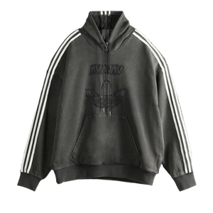 adidas x Avavav Shoulderless Hoodie 'Carbon'