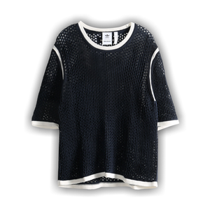 adidas x Wales Bonner Knit Tee 'White/Green/Blue Bird/Night Indigo'