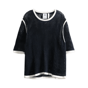 adidas x Wales Bonner Knit Tee 'White/Green/Blue Bird/Night Indigo'