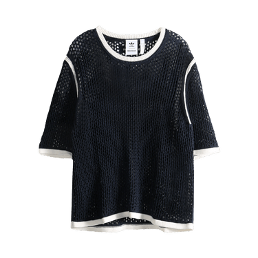 adidas x Wales Bonner Knit Tee 'White/Green/Blue Bird/Night Indigo'