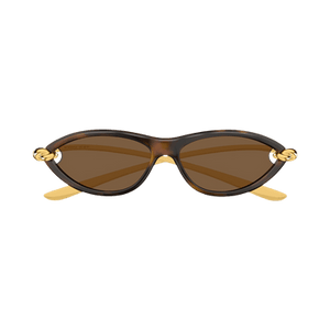 Bottega Veneta Cat Eye Sunglasses 'Shiny Sprayed Medium Havana'