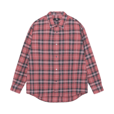 Stussy Beach Plaid Shirt 'Red'