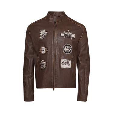 Amiri Patch Racer Jacket 'Walnut Brown'
