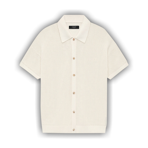 Amiri Crochet Mesh Shirt 'Ivory'