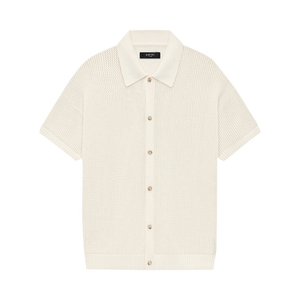 Amiri Crochet Mesh Shirt 'Ivory'