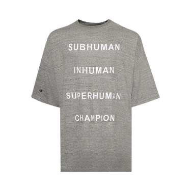 Rick Owens x Champion Tommy T-Shirt 'Grey Melange'