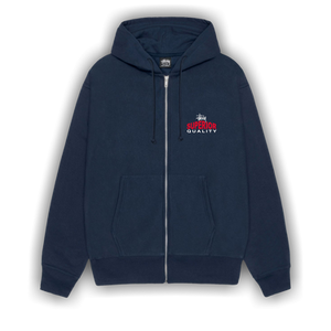 Stussy Superior Quality Zip Hoodie 'Navy'
