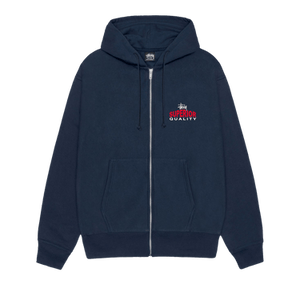 Stussy Superior Quality Zip Hoodie 'Navy'