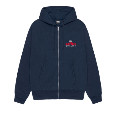 Stussy Superior Quality Zip Hoodie 'Navy'