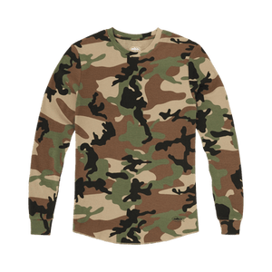 Corteiz Guerillaz Thermal Long-Sleeve Tee 'Woodland Camo'