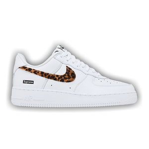 Supreme x GOODENOUGH x Nike Air Force 1 Low 'White Cheetah Print'