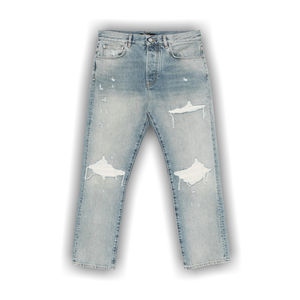 Amiri Suede Straight MX1 Jean 'Antique Indigo'