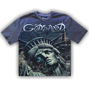 Godspeed Sunken Liberty 2 T-Shirt 'Grey Wash'