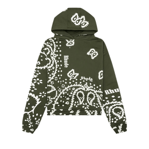 Rhude Bandana Hoodie 'Olive'