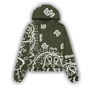 Rhude Bandana Hoodie 'Olive'