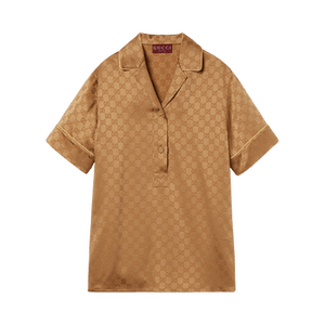 Gucci Satin Shirt 'Coffee'