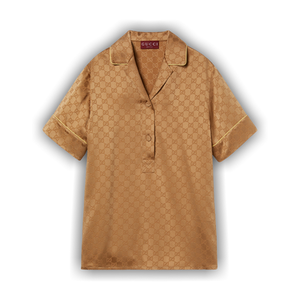 Gucci Satin Shirt 'Coffee'
