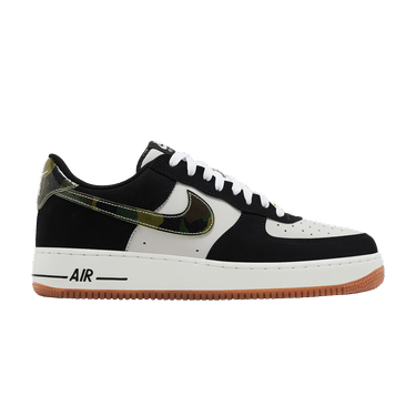 Nike Air Force 1 Low 'Black Patent Camo Swoosh'