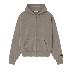 Fear of God Essentials Classic Fleece Zip-Up Hoodie 'Homestead Heather'