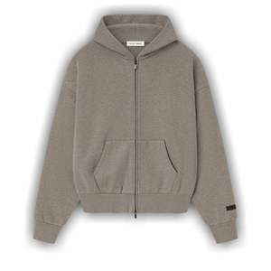 Fear of God Essentials Classic Fleece Zip-Up Hoodie 'Homestead Heather'