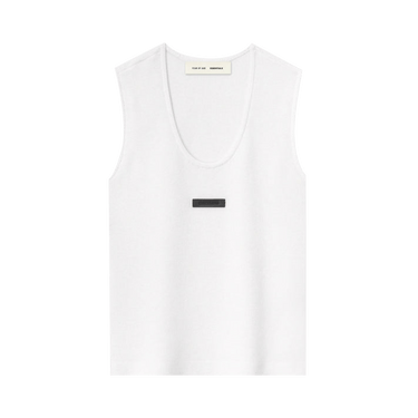 Fear of God Essentials Soft Rib Knit Tank 'Cloud White'