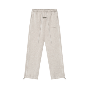 Fear of God Essentials Relaxed Fleece Sweatpant With Piping 'Heather Stone/Cloud White'