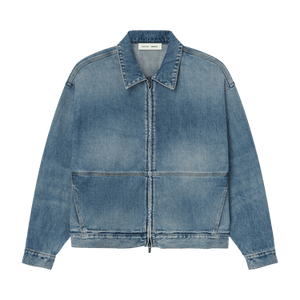 Fear of God Essentials Denim Trucker Jacket 'Classic Blue'