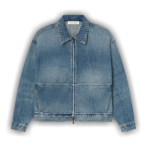 Fear of God Essentials Denim Trucker Jacket 'Classic Blue'