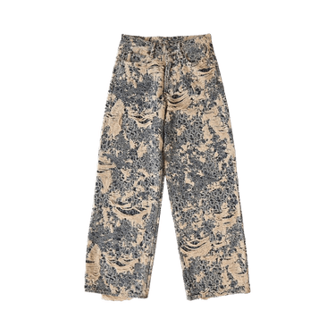 Acne Studios 1981 Fit Denim Distressed Monogram Jeans 'Mid Blue'