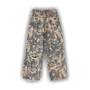 Acne Studios 1981 Fit Denim Distressed Monogram Jeans 'Mid Blue'