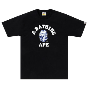 BAPE Palm Tree Camo College Tee 'Black/Blue'