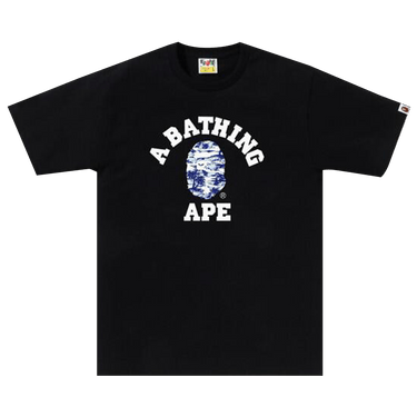 BAPE Palm Tree Camo College Tee 'Black/Blue'