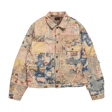 Kapital Champetre Boro Spring Jacket 'Grey/Beige'