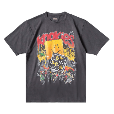 Kapital Jersey Crew T-Shirt (Buster Peckish Bowy) 'Ink Black'